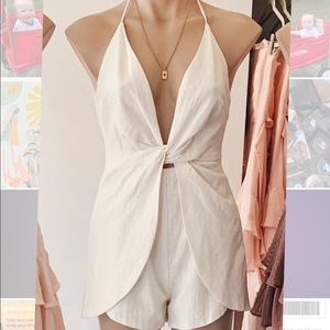 Hello Molly White romper